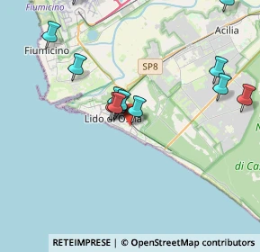 Mappa Via Oletta, 00122 Lido di Ostia RM, Italia (4.16538)