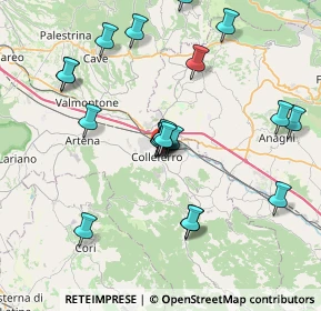 Mappa Via Michelangelo, 00034 Colleferro RM, Italia (8.161)