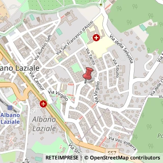 Mappa Via Virgilio, 104, 00041 Albano Laziale, Roma (Lazio)