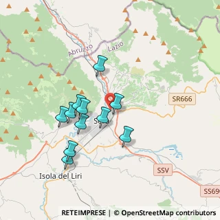 Mappa Via Luigi Canocchia, 03039 Sora FR, Italia (3.42455)