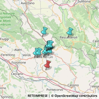 Mappa Via Luigi Canocchia, 03039 Sora FR, Italia (7.59333)