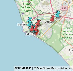 Mappa Via Mar Caspio, 00122 Lido di Ostia RM, Italia (4.95308)