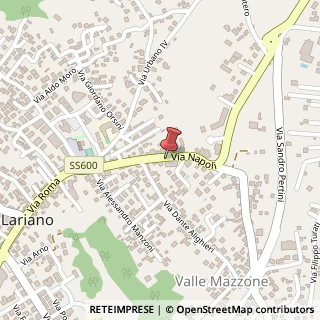Mappa Via Napoli, 100, 00040 Lariano, Roma (Lazio)