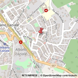 Mappa Via Virgilio, 68, 00041 Albano Laziale, Roma (Lazio)