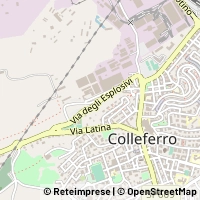 地図 Colleferro