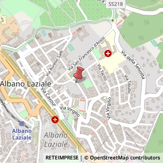 Mappa Via Legione Partica, 1, 00041 Albano Laziale, Roma (Lazio)