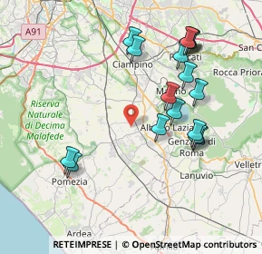 Mappa Via santa maria in fornarola, 00134 Roma RM, Italia (8.60471)
