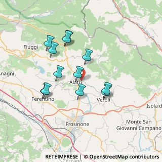 Mappa Via Valle, 03011 Alatri FR, Italia (6.91083)