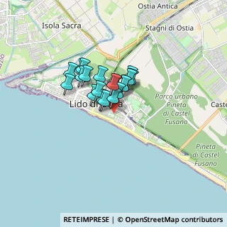 Mappa Viale del Lido, 00100 Lido di Ostia RM, Italia (1.106)