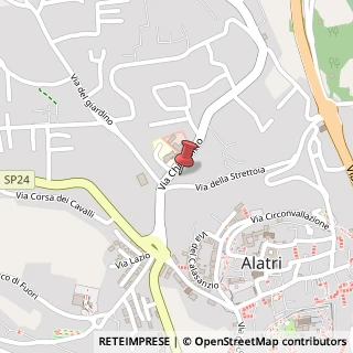 Mappa Via Madonna della Sanità, 36, 03011 Alatri, Frosinone (Lazio)