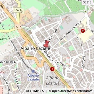Mappa Via Cavour,  9, 00041 Albano Laziale, Roma (Lazio)