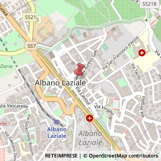 Mappa Via Aurelio Saffi, 17, 00041 Albano Laziale, Roma (Lazio)