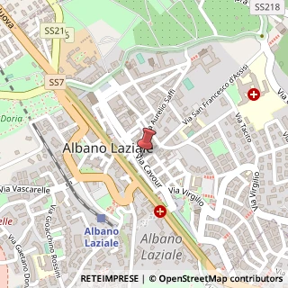 Mappa VIA CAVOUR, 13, 00041 Albano Laziale, Roma (Lazio)
