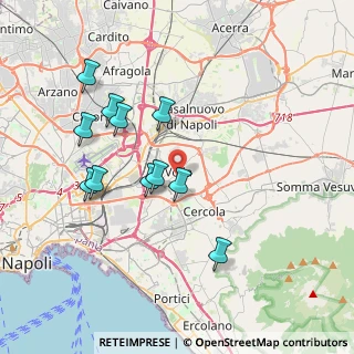 Mappa Via Peppino Rossi, 80040 Volla NA, Italia (3.88727)