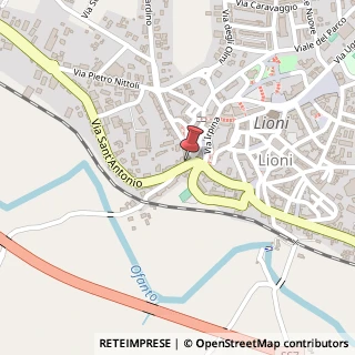 Mappa Via Sant'Antonio, 8, 83047 Lioni, Avellino (Campania)