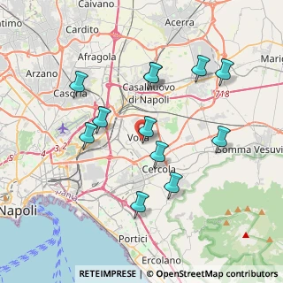 Mappa Via. Bernini, 80040 Volla NA, Italia (3.88583)