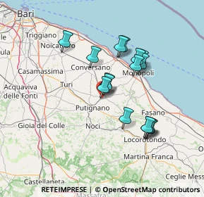 Mappa Strada provinciale Putignano, 70013 Castellana Grotte BA, Italia (12.95875)