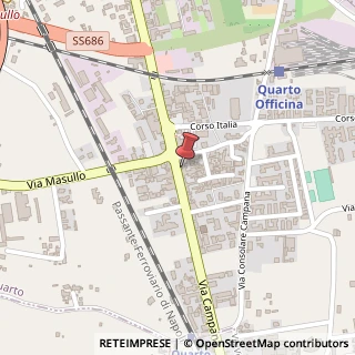 Mappa Via Campana, 261, 80010 Quarto, Napoli (Campania)