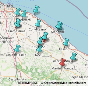 Mappa Via del Convento, 70013 Castellana Grotte BA, Italia (17.2075)
