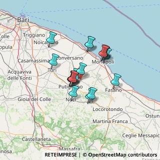 Mappa Via Convento, 70013 Castellana Grotte BA, Italia (10.60889)