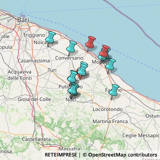 Mappa Via del Convento, 70013 Castellana Grotte BA, Italia (10.46133)