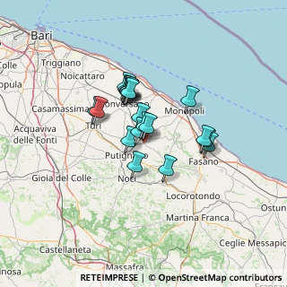 Mappa Via del Convento, 70013 Castellana Grotte BA, Italia (10.037)