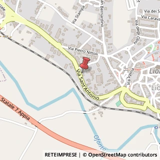 Mappa Via Sant'Antonio, 100, 83047 Lioni, Avellino (Campania)