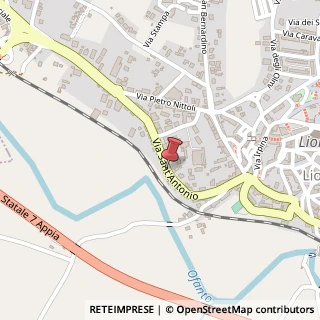 Mappa Via Sant'Antonio, , 83047 Lioni, Avellino (Campania)