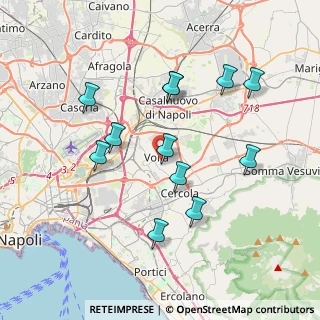 Mappa Via San Giorgio, 80040 Volla NA, Italia (3.88833)