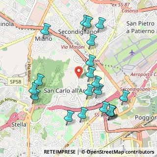 Mappa Via Udalrigo Masoni, 80141 Napoli (1.196)