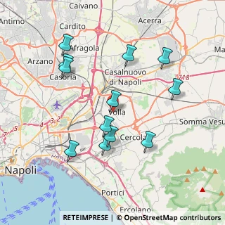 Mappa Via San Domenico, 80040 Volla NA, Italia (4.10333)
