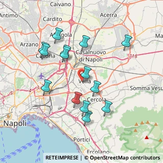 Mappa Via Sandomenico, 80040 Volla NA, Italia (3.93571)