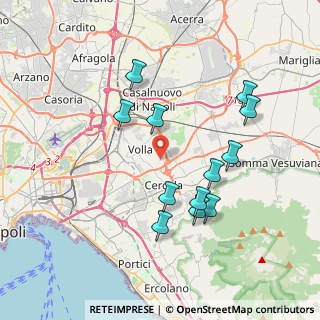 Mappa Via Volpe, 80040 Cercola NA, Italia (3.93833)