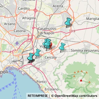 Mappa Via E. A. Mario, 80040 Cercola NA, Italia (3.07667)