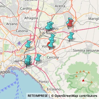 Mappa Via Alessandro Volta, 80040 Volla NA, Italia (3.85167)