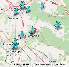 Mappa Via Provinciale per Castello, 80036 Vico NA, Italia (5.2545)