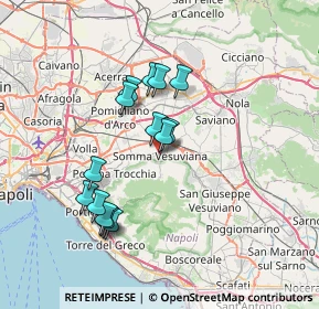 Mappa Via San Pietro, 80049 Somma Vesuviana NA, Italia (6.844)