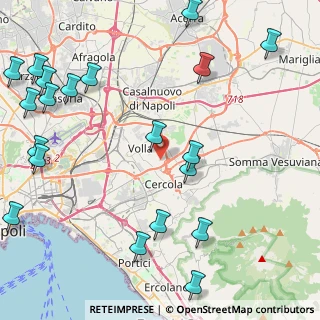 Mappa Via della Corte, 80040 Cercola NA, Italia (6.4095)