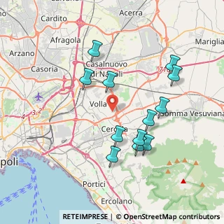 Mappa Via della Corte, 80040 Cercola NA, Italia (3.92083)