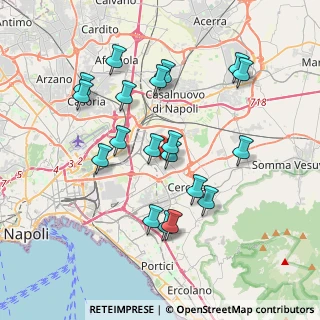 Mappa Via Roma P.co Vesuvio, 80040 Volla NA, Italia (3.90368)