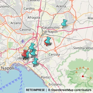 Mappa Via Roma P.co Vesuvio, 80040 Volla NA, Italia (4.20545)