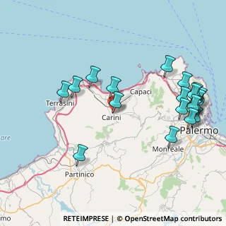 Mappa Via Sicilia, 90044 Carini PA, Italia (10.68)