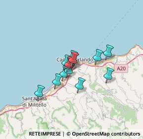 Mappa Via Forno Alto, 98071 Capo d'Orlando ME, Italia (4.80083)