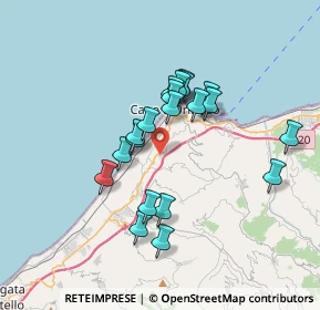 Mappa Via Forno Alto, 98071 Capo d'Orlando ME, Italia (3.286)