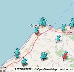 Mappa Via Forno Alto, 98071 Capo d'Orlando ME, Italia (6.2245)