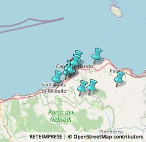 Mappa Via Forno Alto, 98071 Capo d'Orlando ME, Italia (8.26545)