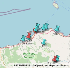 Mappa Via Forno Alto, 98071 Capo d'Orlando ME, Italia (15.44077)