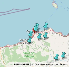 Mappa Via Forno Alto, 98071 Capo d'Orlando ME, Italia (12.87273)