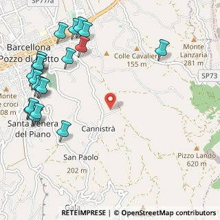 Mappa Stretto I Cannistrà, 98051 Barcellona Pozzo di Gotto ME, Italia (1.659)
