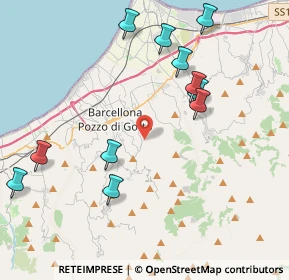 Mappa Stretto I Cannistrà, 98051 Barcellona Pozzo di Gotto ME, Italia (5.07545)